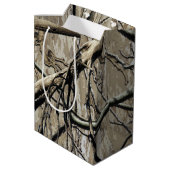 Het jachtpatroon van Camouflage 5 Medium Cadeauzakje (Achterkant Gekanteld)