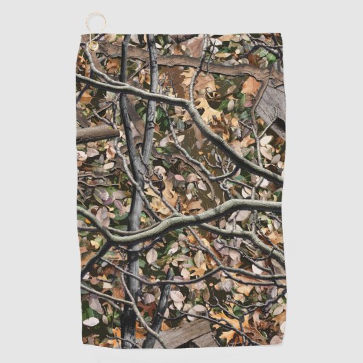 Het jachtpatroon van Camouflage 9 Golfhanddoek (Voorkant)