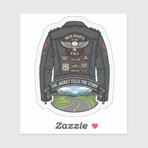 Het Jack Vertelt Het Verhaal Biker Motorfiets Sticker