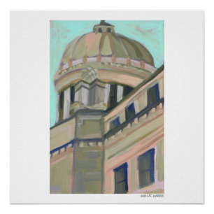 Het Jackson Mississippi Capitol Building Perfect Poster