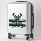 Het jagen van Bezit voor de Verkoop van het Bedrij Sticker (Koffer)