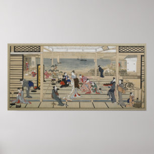 Het Japanse Kunstposter van Utamaro Poster