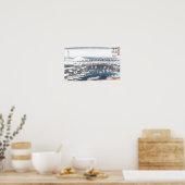 Het Japanse Schilderen van de Winter van Nihon Poster (Keuken)