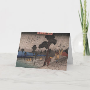 Het Japanse Wenskaart van de Regen Kaart