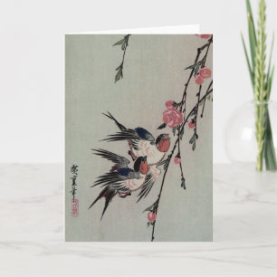 Het Japanse Wenskaart van Vogels Kaart