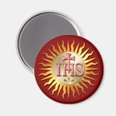 Het jezuïetenzegel magneet (Voorkant / Achterkant)