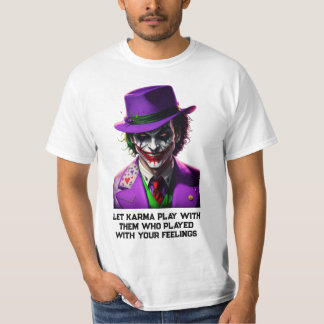 HET JOKER T-SHIRT ONTWERP MET ALLE MATEN