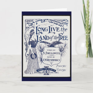 Het Joodse Hoesje van de Muziek van het Blad Kaart