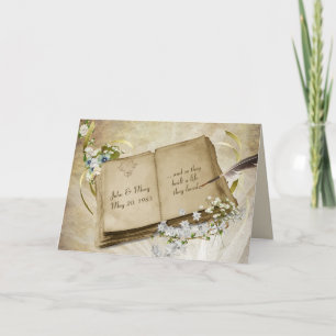 Het Jubileum van de bruiloft Scrapbook met Pen Kaart