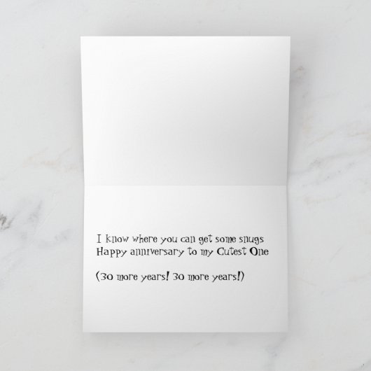 Het Jubileum van de Liefde van het konijntje Kaart (Binnen)