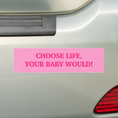 Het juiste meisje bumpersticker (Op auto)