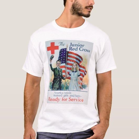 Het Junior Red Cross (US00299) T-shirt (Voorkant)