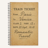 Het kaartje dat alles zag notitieboek (Voorkant)