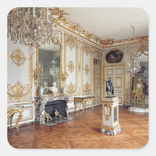 Het kabinet de la Pendule Vierkante Sticker (Voorkant)