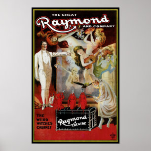 Het kabinet van de Grote Raymon ~ Weird Witches Poster