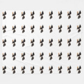 het kale van de de troepenV.S. van de adelaarseer Fleece Deken (Voorkant (Horizontaal))