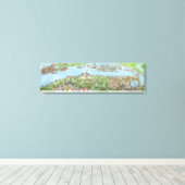 Het kamp van de Engelse strijdkrachten Canvas Afdruk (Insitu (Houten vloer))