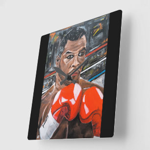 Het Kampioenschilderij van Alfred Fox Vierkante Klok