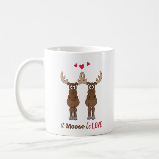 Het kan een liefdesValentijnsdag zijn. Koffiemok (Links)