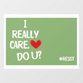 Het kan me echt schelen raamsticker (Vel)