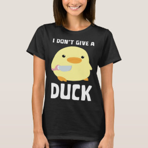 Het kan me geen eend schelen met messen t-shirt