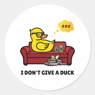 Het kan me geen eendenwoordspeling om de Sticker s