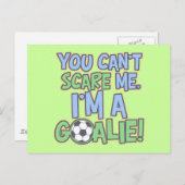 Het kan me niet schelen dat ik een Goalie ben Briefkaart (Voorkant / Achterkant)
