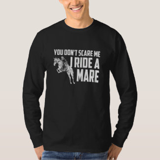 Het kan me niet schelen dat ik een paardenzink rij t-shirt