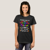 Het kan me niet schelen dat ik leraar speciaal ond t-shirt (Voorkant volledig)