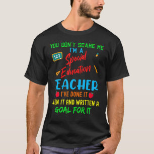 Het kan me niet schelen dat ik leraar speciaal ond t-shirt