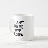 Het kan me niet schelen dat ik Mok heb voor kinder (Voorkant links)