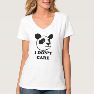 Het kan me niet schelen. grappig panda t-shirt. t-shirt