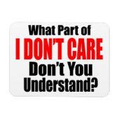 Het kan me niet schelen magneet (Horizontaal)