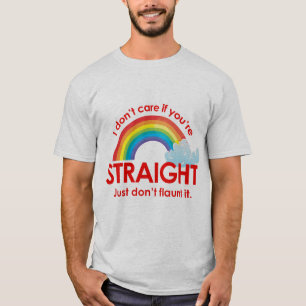Het kan me niet schelen of je hetero bent. Pronk e T-shirt