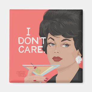 Het kan me niet schelen, originele illustratie, gr magneet