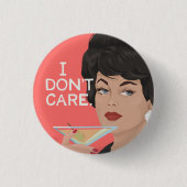 Het kan me niet schelen. ronde button 3,2 cm (Voorkant)