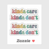 Het kan me niet schelen sticker (Vel)