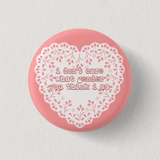 Het kan me niet schelen welk geslacht je denkt dat ronde button 3,2 cm