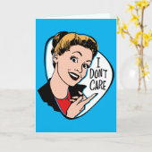 Het kan me niet schelen Wenskaart Kaart (Gele Bloem)