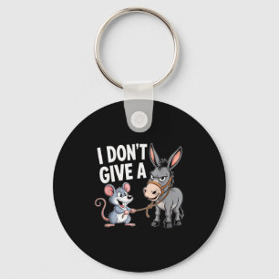 Het Kan Me Niets Schelen Een Rat Muis Grappig Sarc Sleutelhanger