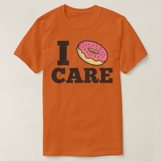 Het kan me niets schelen t-shirt (Design voorkant)