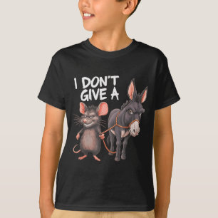 Het Kan Me Niks Schelen Ezel Muis Grappig Sarcasme T-shirt