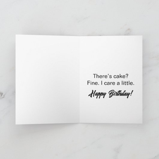 Het kan niemand schelen dat je 30 jaar Sarcastisch Kaart (Binnen)