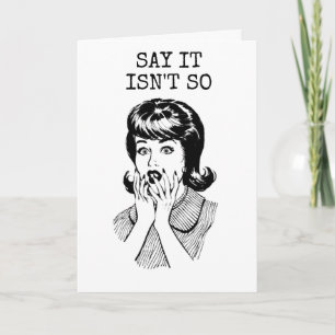 HET KAN NIET WEL 50ste BIRTHDAY ZIJN?" Zeggen ***T Kaart