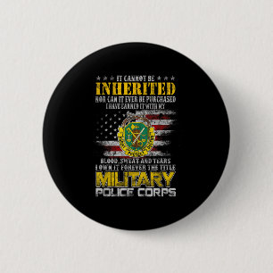 Het kan niet worden geërfd Militair Luizen Veteran Ronde Button 5,7 Cm