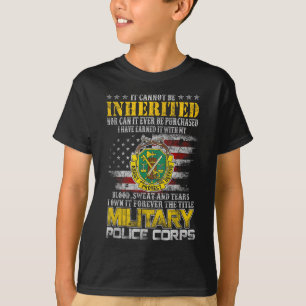 Het kan niet worden geërfd Militair Luizen Veteran T-shirt
