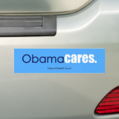 Het kan Obama schelen, punt. Bumpersticker (Op auto)
