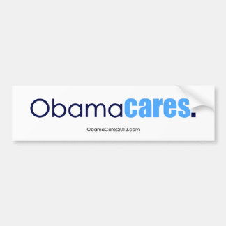 Het kan Obama schelen, punt. Bumpersticker