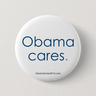 Het kan Obama schelen, punt. Knoop Ronde Button 5,7 Cm