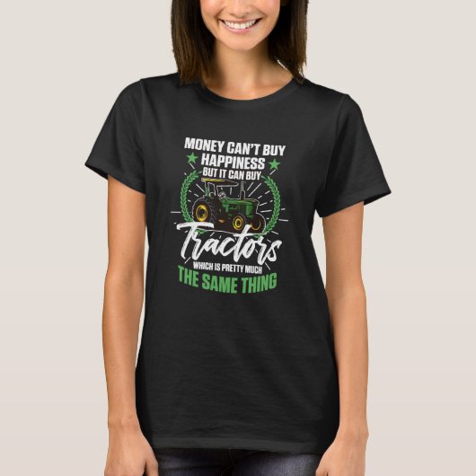 Het kan tractoren kopen en dat is hetzelfde Boerde T-shirt (Voorkant)
